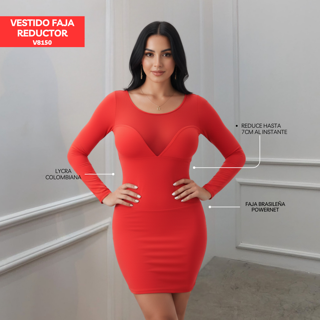 VESTIDO FAJA REDUCTOR V8150 (STOCK FABRICA)
