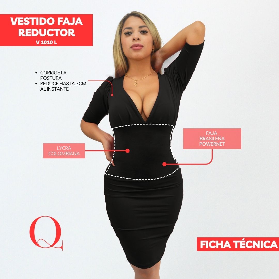 VESTIDO FAJA REDUCTOR V1010L